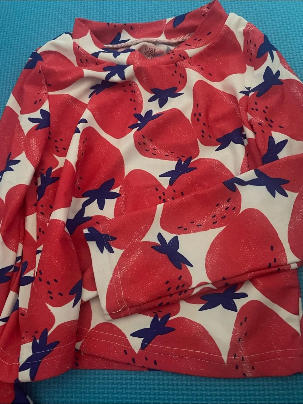 Girls strawberry swim top 5t